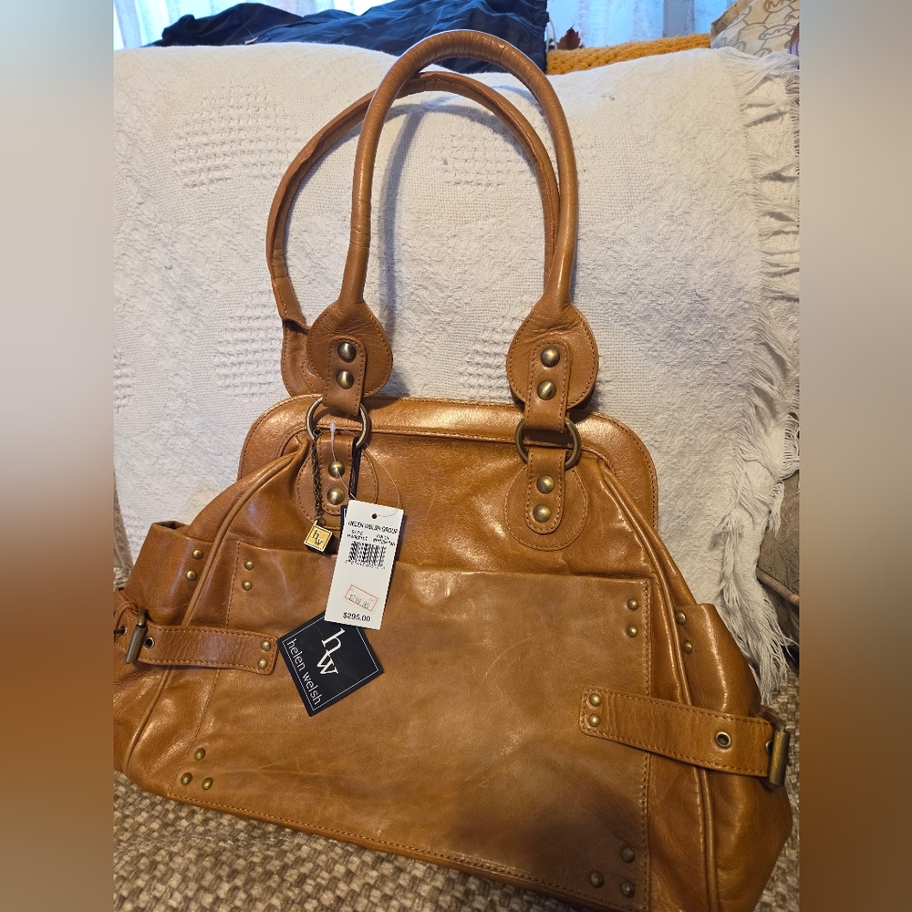Helen Welsh Tan Leather Handbag